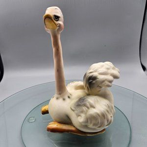 Vintage Josef Originals Anthropomorphic Ostrich Porcelain Figurine Hand Painted